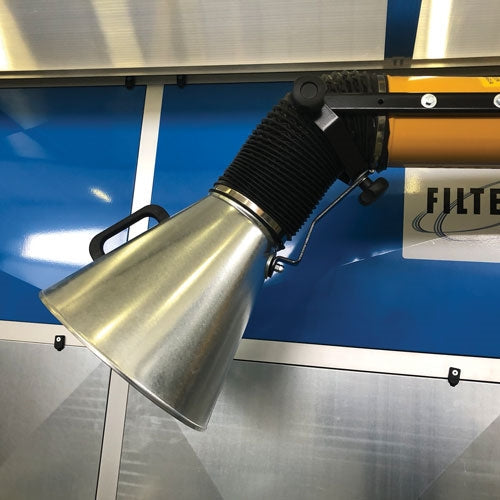 Filter Project 13' (4 Meter) Automatic Self-Cleaning Dry Dust Collector with Arm Attachment | In-Use View | air filtration...