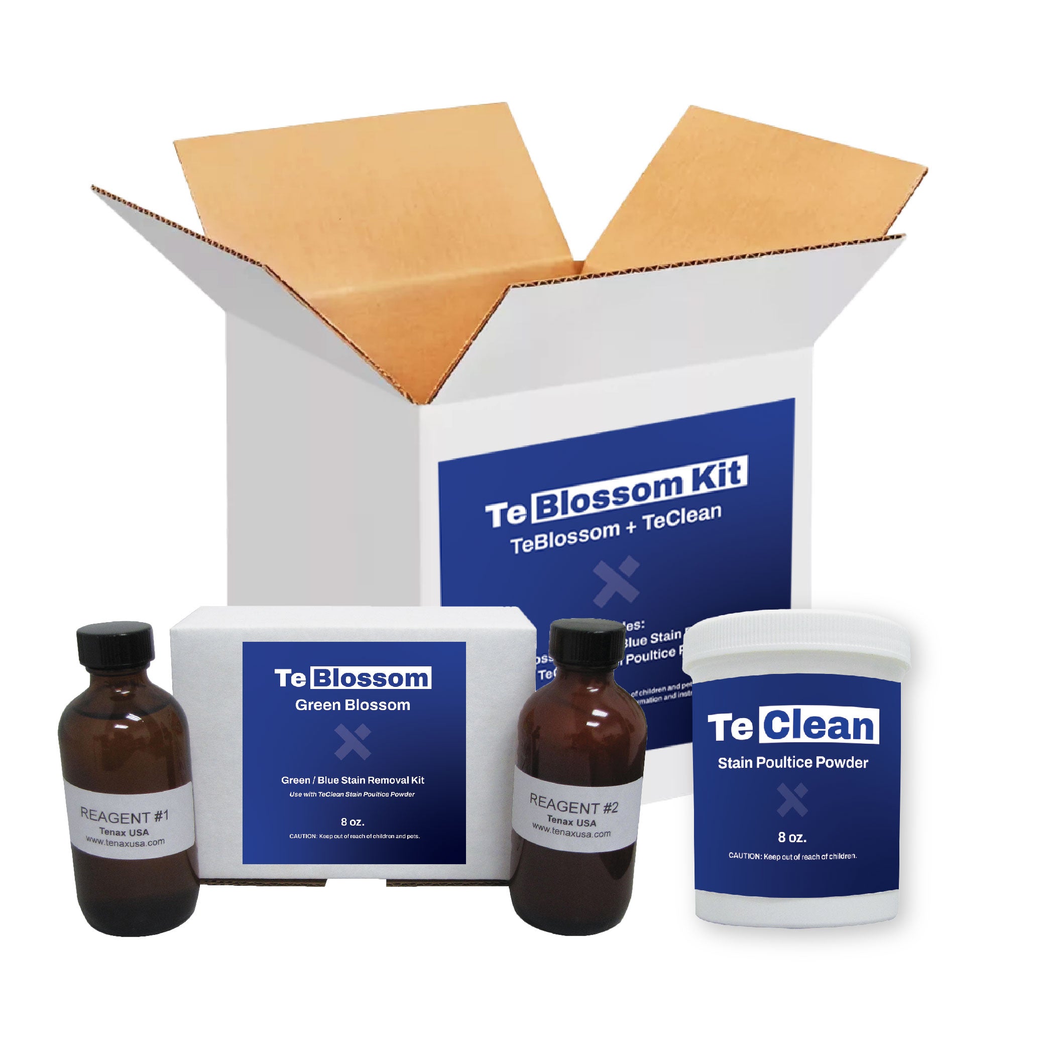 green stain blue stain stone remover