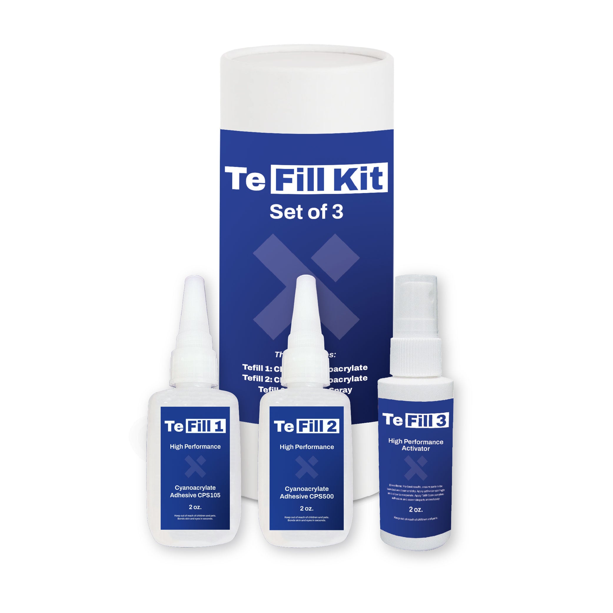 Wood and Stone Cyanoacrylate filler set