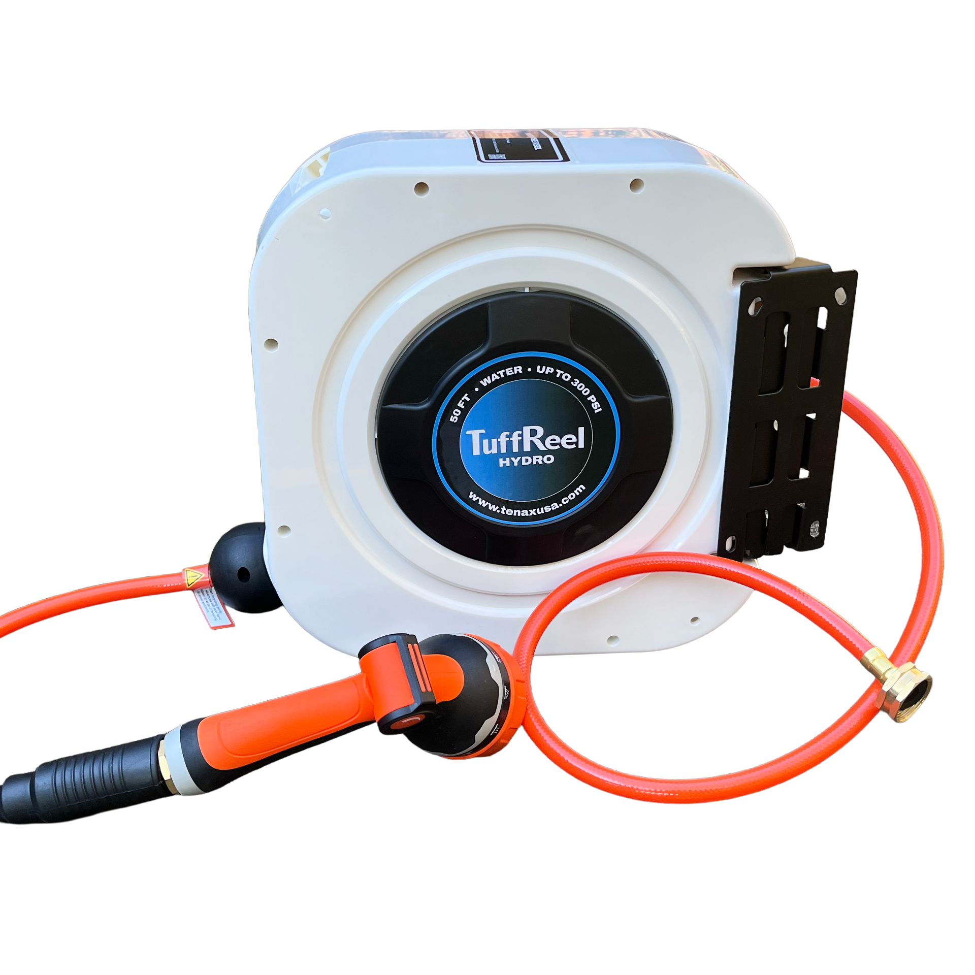 Tenax USA TuffReel Hydro 50 FT Retractable Water Hose Reel | hose reel | Pro Tool Haus