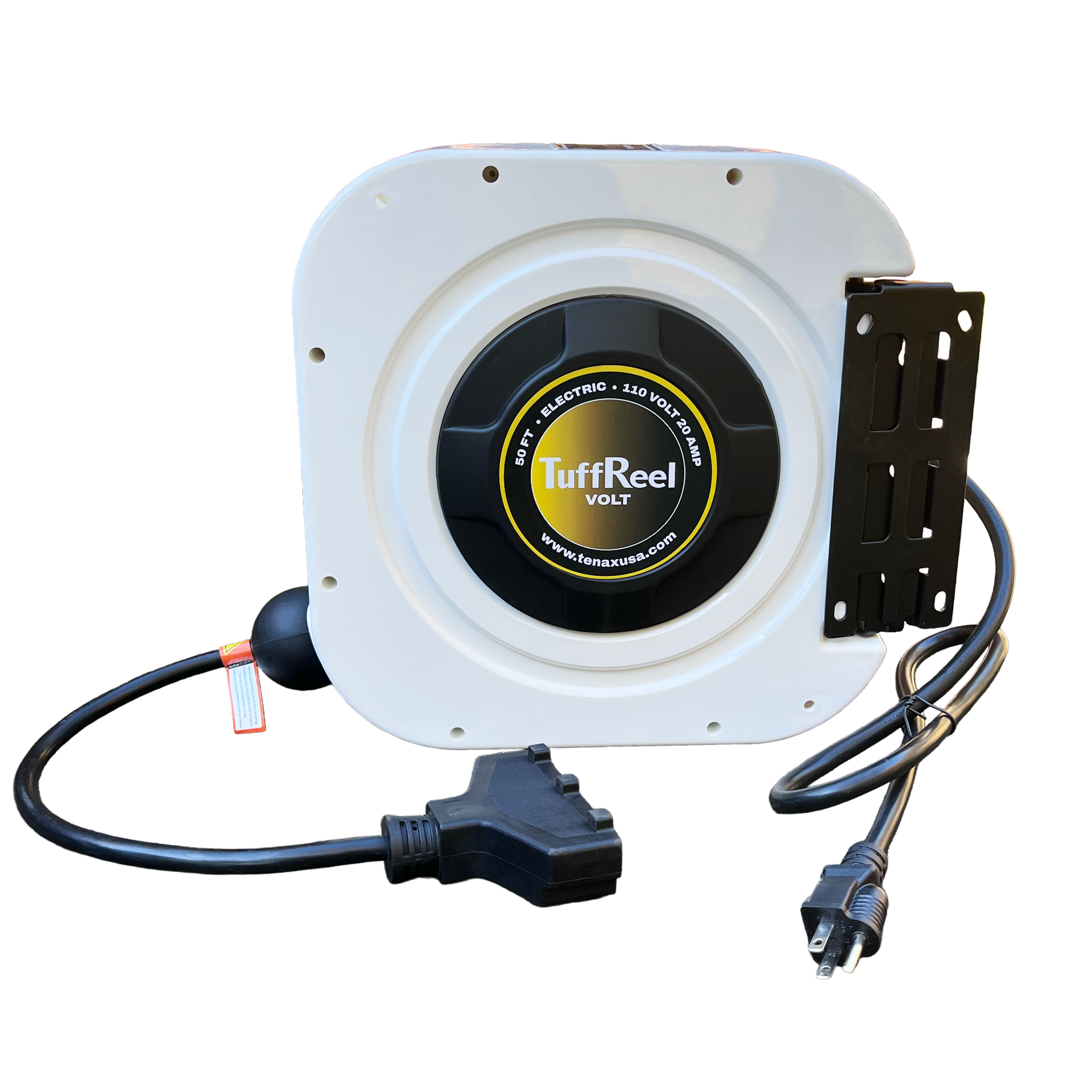 Tenax USA TuffReel Volt 50 FT Retractable Electric Hose Reel | electric reel | Pro Tool Haus