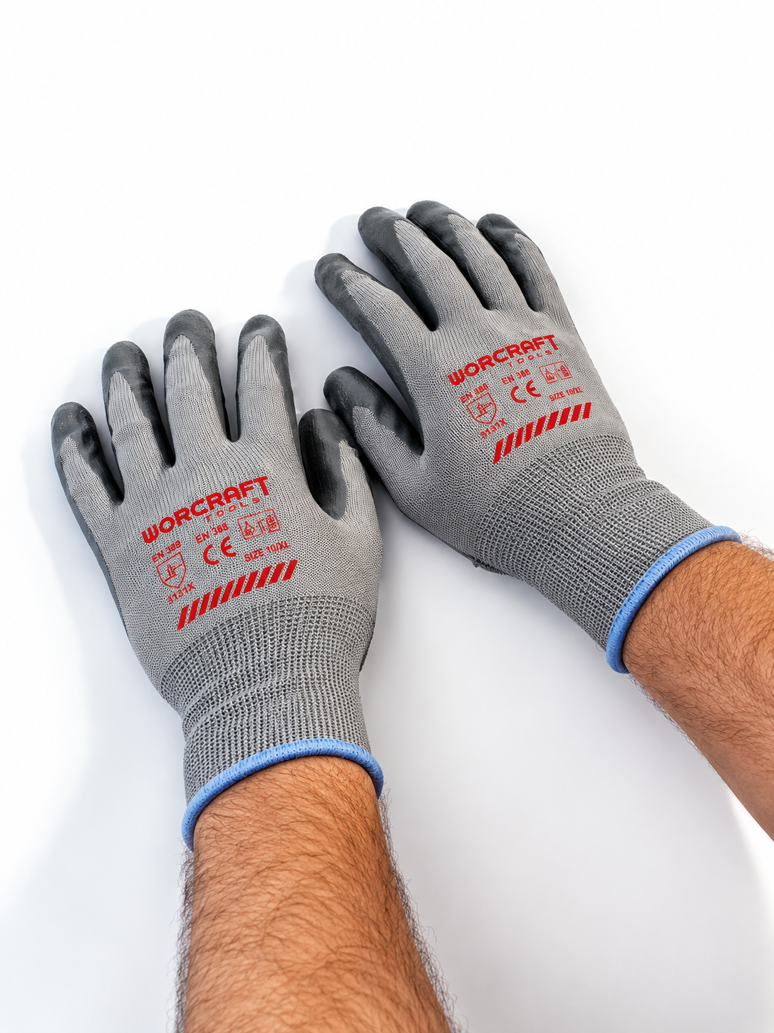 Worcraft Nitrile coated polyester blend work gloves