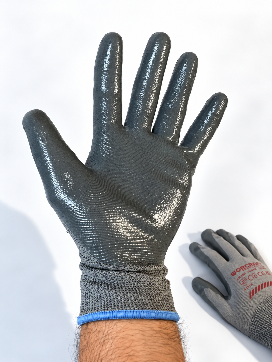 Worcraft Nitrile coated polyester blend work gloves