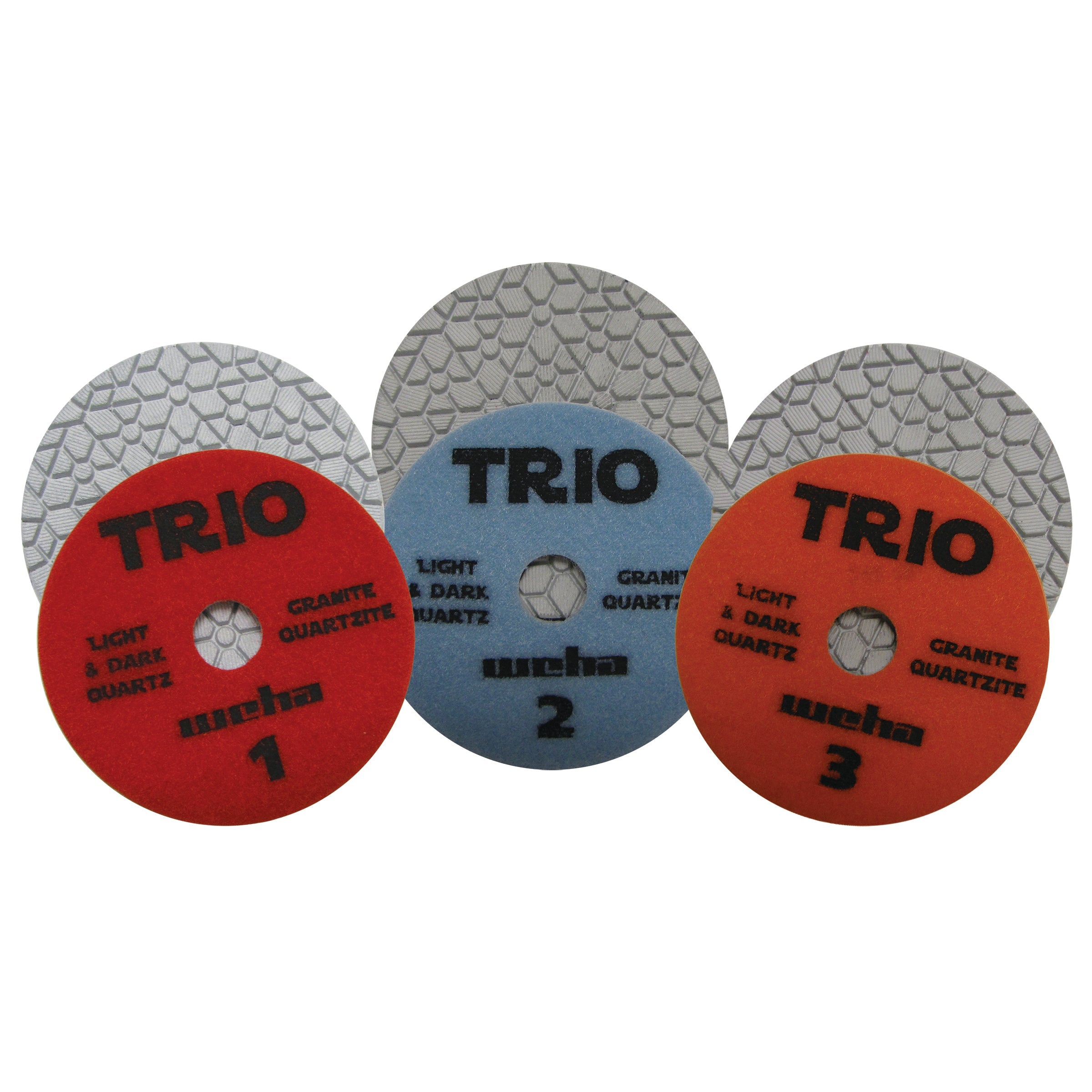 Weha Trio 3 Step Polishing Pads | Detail View | ceramic | Pro Tool Haus